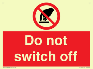Do not switch off 